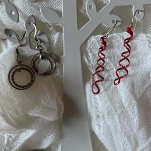 6 pairs/$9 - Mix size and style earrings